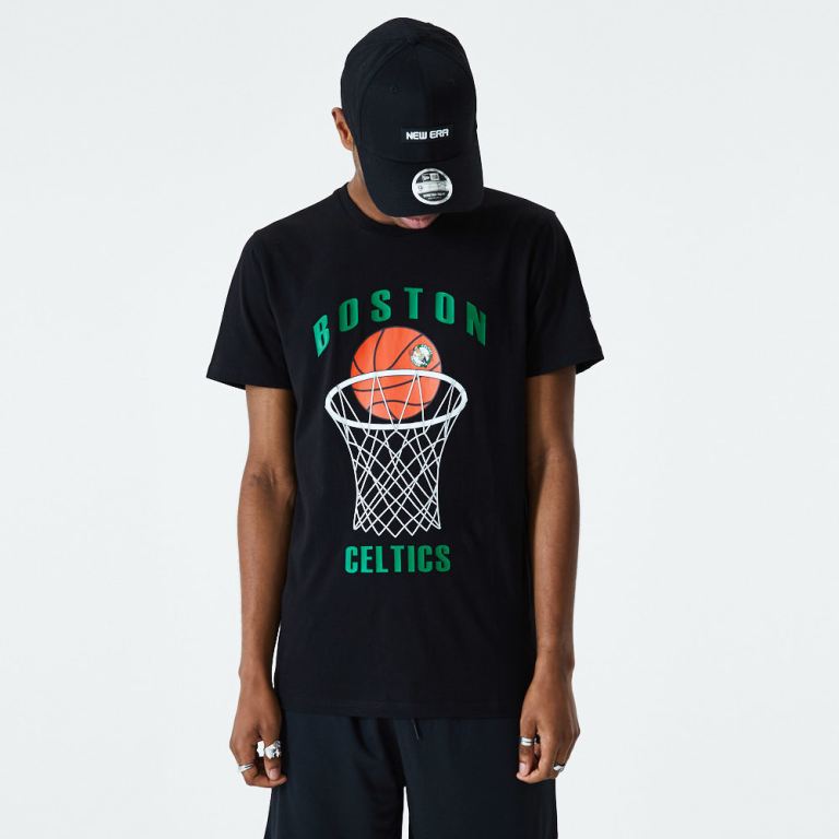 Ropa New Era Nba Negros - Boston Celtics Basketball 46379YOFE